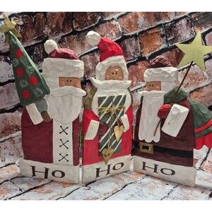 Trifold 3D Santa Claus HO HO HO Christmas Decoration Table Sitter Approx. 7 Inch